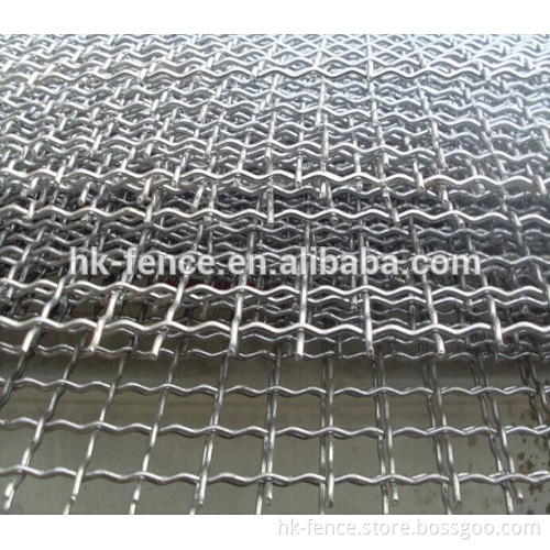 stainless steel/galvanized steel crimped woven mesh(anping direct factory)